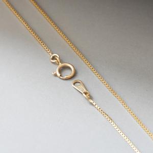 Collar <span class=keywords><strong>de</strong></span> <span class=keywords><strong>Oro</strong></span> <span class=keywords><strong>de</strong></span> 14K para Mujer, Cadena Simple <span class=keywords><strong>de</strong></span> Caja, Cadena <span class=keywords><strong>de</strong></span> <span class=keywords><strong>Oro</strong></span> Puro AU585, Cadena <span class=keywords><strong>de</strong></span> Clavícula, Regalo <span class=keywords><strong>de</strong></span> Joyería para Mujer - Product Image 3