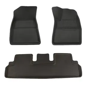Wholesale Tesla car floor mats for model 3 high quality black plain anti-dirty anti-slip car accessories model 3 floor mat