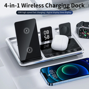 <span class=keywords><strong>Chargeur</strong></span> sans fil 4 en 1 pour <span class=keywords><strong>iPhone</strong></span> 15 14 13 12 11 <span class=keywords><strong>XS</strong></span> Mini Pro Watch Fast Charging Dock Station Wireless Chargers Stand - Product Image 5