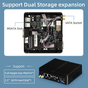 Esperanza Intel Celeron J1900 Industrial Mini PC Quad Core Linux Pfsense 2 Gigabit Ethernet RS232 Micro computador - Product Image 5