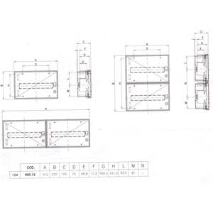 Quadro di Distribuzione Qzero 12 Moduli DIN IP65 per Montaggio a Incasso Uso Interno - Product Image 4