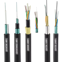 Cable de fibra óptica FTTH para exteriores con 4 8 12 24 48 96 288 núcleos Equipo de fibra óptica-GYTA GYTS GYXTW