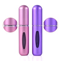 Flacon pulvérisateur de parfum miniature en métal multi-usages 5 ml 8 ml pour voyage