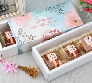 ขายส่งที่กำหนดเอง350กรัม Macarons อาหารขนมกล่องกระดาษกล่องของขวัญกล่องบรรจุภัณฑ์ที่มีถุงสิริ - Product Image 2