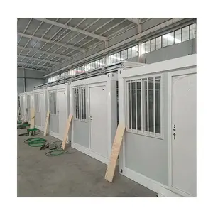 20ft Light Steel Frame Camouflage Folding Box Room Mobile Modular Cabin Casas Container Prefab Supplier Modular House