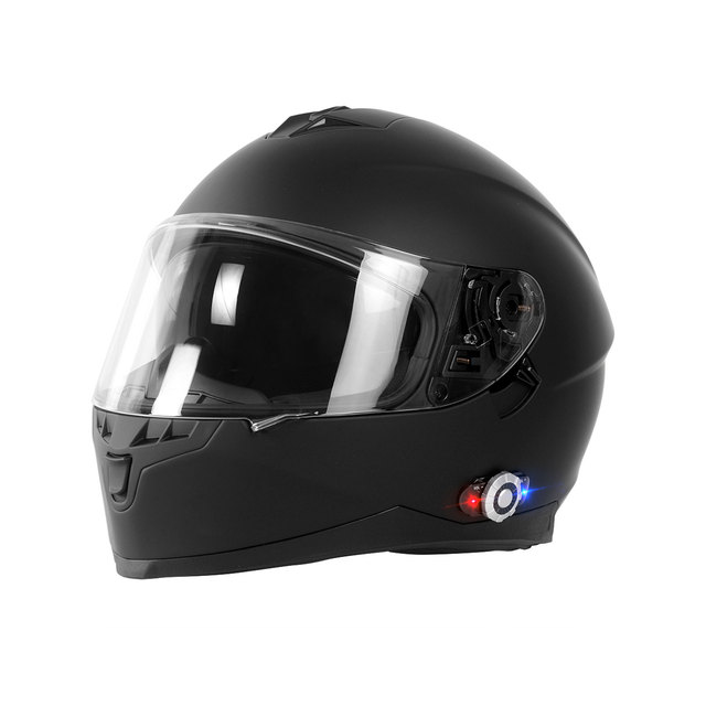 Full Face Modular Flip Motorcycle Helmet DOT Certified Intercom Ready, FM Radio Function, 1000m Rider Communication Compatible