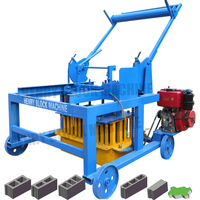 Machines de construction QMD4-45 Machine de moulage de blocs Machine de fabrication de briques en Afrique
