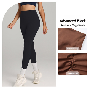 Leggings Deportivos de Yoga para Mujer, Cintura Alta, Sólidos, Ecológicos, Transpirables, de Secado Rápido y Resistentes a las Arrugas, para Gimnasio, Pilates y Fitness - Product Image 4