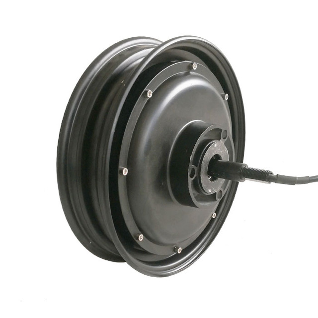 14-Inch Electric Motorcycle Gearless Rear Hub Motor 500W/1500W 36V/48V/60V/72V Brushless 1500W Drum Brake 400W Electric Bicycle