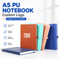 Libreta de Oficina OEM Tamaño A5 con Cierre Elástico y Portaplumas, Logotipo Personalizado, Fábrica de Fabricación de Libretas Corporativas