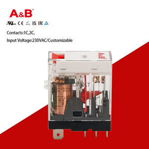 A & B abft1co730lt 12A 230V thu nhỏ kín Din Rail 1NC rơle điện từ hẹn giờ <span class=keywords><strong>Power</strong></span> <span class=keywords><strong>Relay</strong></span> cuộn dây với LED và kiểm tra chuyển đổi - Product Image 5