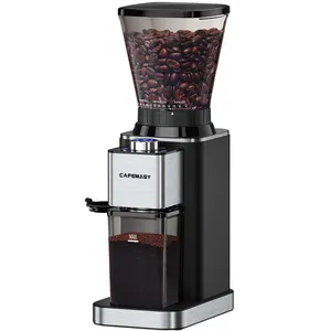 Molinillo de café espresso eléctrico profesional, máquina de molienda, amoladora de café, rebaba, 24 ajustes ajustables