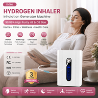 Inhalador de Hidrógeno Portátil de 150 ml, Generador de Hidrógeno y Oxígeno de Alta Pureza (99.995%) para Terapia de Bienestar en Casa y Viajes