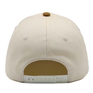 Casquettes de baseball bicolores à logo personnalisé, visière incurvée, unisexe, décontractées, pour le voyage et les activités de plein air, ajustables, en polyester/coton - Product Image 4