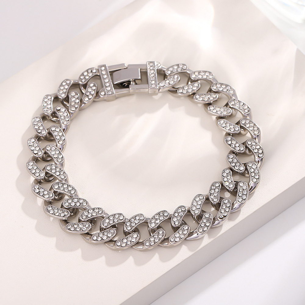 Diamond-encrusted silver