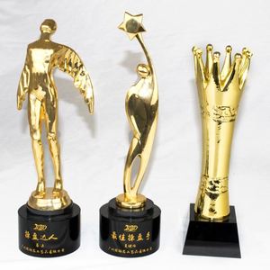 Creative Resin Gold-plated <b>Trophy</b>, Custom Crystal <b>Trophy</b> Company Annual Meeting Anniversary Celebration Gift Metal <b>Trophy</b>/ - Product Image 1