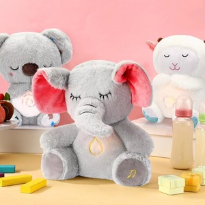 Popolare Peluche di Pecora Marrone Elettrico Respirante Personalizzato all'Ingrosso, Canta e Si Illumina per Calmare <span class=keywords><strong>il</strong></span> Sonno dei Bambini - Product Image 5