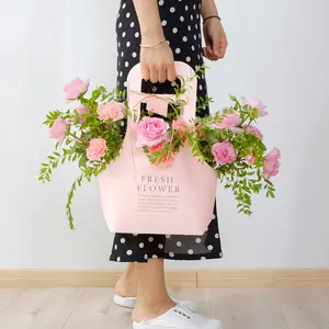 新着防水生花包装ギフト花屋用品ハンドキャリーブーケバッグ