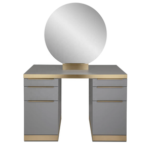 Estación de Estilismo de Doble Cara Waverly con Espejo Redondo para Salón de Belleza - Product Image 3