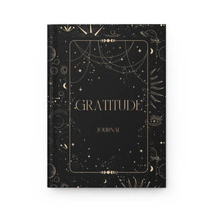 LABON – Journal noir soleil et étoiles, carnet de remerciement Journal de rêve Journal d'abondance univers Journal d'astrologie lune - Product Image 2