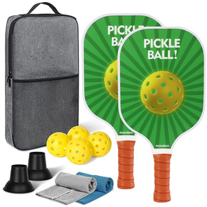 Juego de Pickleball, 2 raquetas, 4 pelotas, mochila de nailon, equipo portátil para exteriores - Product Image 2