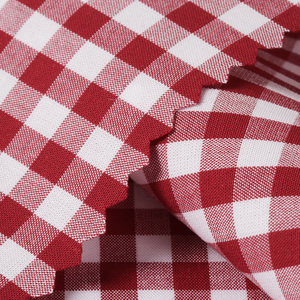 <span class=keywords><strong>Tissu</strong></span> en coton peigné 100% personnalisé, à carreaux gingham tissés plus larges, <span class=keywords><strong>rouge</strong></span>, pour chemises homme, fille et enfant - Vente en gros - Product Image 4
