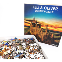 Jeu de Puzzle Personnalisé Personnalisé 100 500 1000 2000 Pièces Puzzles Paysage Pour Enfants Adultes