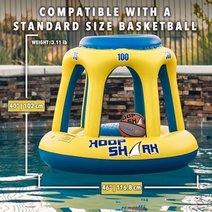 Jeu de tir à l'eau personnalisé, piscine gonflable pour fête, jouets de sport aquatiques, panier de basket gonflable en plastique - Product Image 3