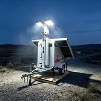 Projecteur solaire d'urgence extérieur avec lampes LED haute luminosité pour éclairage de secours