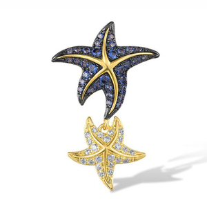 LAVINA - Joyería de Diseño Fino Personalizada, Colgante de Estrella de Mar de Plata de Ley 925 con Circonita Vintage para Mujer - Product Image 1