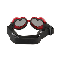 Lunettes de soleil roses en forme de cœur pour petits chiens, protection UV400, coupe-vent, confortables, pour chiots