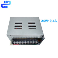 Alimentation à découpage SMPS 24V 250W pour LED intérieures, sortie 250W, courant 10,4A, sortie unique 250W pour ventilateurs et éclairages LED