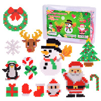 Ensemble de fabrication de perles sur le thème de Noël pour enfants Jinle, jouet éducatif DIY, perles EVA écologiques de 5 mm, boîte cadeau de Noël, 14+