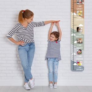 Precio de fábrica personalizado Regla de <span class=keywords><strong>madera</strong></span> Altura de crecimiento Regalo del Día de los niños Colgante de pared - Product Image 2
