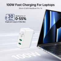Vente d'usine – Adaptateur chargeur pliable GaN 140W pour ordinateur portable, station de charge ultra-rapide 4 ports, prise Type C US avec OTP OCP