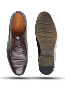 Zapatos Derby Clásicos de Cuero Genuino con Cordones para Hombre, Zapatos Formales de Negocios para Oficina, Calzado de Cuero Premium Cómodo - Product Image 6