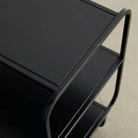 Table d'appoint en métal au design nordique moderne, petite table basse à 3 niveaux pour canapé, table de chevet, mobilier de salon et chambre à coucher