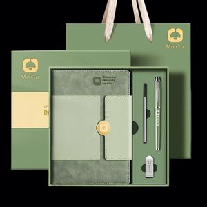 Business Journal A5 PU <b>Notebook</b> with Pen Flash Drive Personalized Gifts Hardcover Promotional Corporate Giveaways Gift <b>Set</b> - Product Image 1