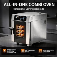 Four à convection professionnel pour la restauration, four combiné 5 plateaux GN 1/1, four vapeur électrique pour la cuisson en cuisine commerciale