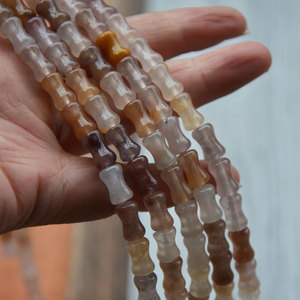 ลูกปัดไม้ไผ่หินธรรมชาติหลากสีสำหรับทำสร้อยข้อมือ 35 ชิ้นต่อเส้น แหล่งกำเนิดจินหัว ฤดูร้อน 2024 - Product Image 3