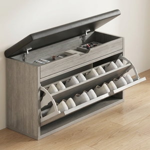 Armoire à <span class=keywords><strong>chaussures</strong></span> en bois moderne sur mesure, design gain de place, étagère à <span class=keywords><strong>chaussures</strong></span> multifonctionnelle, organisateur d'entrée, durable - Product Image 1