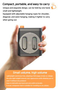 Micrófono Lavalier Inalámbrico Pequeño M29 con Amplificador, Sonido Nítido y Brillante sin Aullidos ni Distorsiones, con Clip Magnético para Cuello - Product Image 6