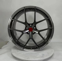 Neue Geruida Gunmetal Polierte Felgen mit Fünf-Speichen-Design aus Geschmiedetem 6061 T6 Aluminium-Legierung S4-00069 18-24 Zoll Maßanfertigung