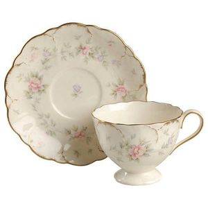Tasses à thé et à café en porcelaine de luxe avec soucoupes et plateau, motif <span class=keywords><strong>rose</strong></span>, pour la rentrée scolaire - Product Image 3