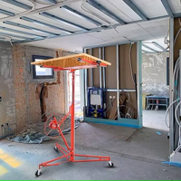 Lève-panneaux de cloisons sèches électrique XBS, acier robuste, capacité de charge de 68 kg, hauteur de levage de 4,86 m, comprend des rampes, garantie d'un an