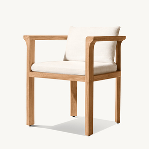 Ensemble de meubles de jardin en teck, chaises et table de salle à manger pour hôtel, villa, parc, terrasse - Product Image 2