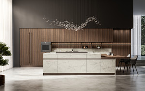 Modern MDF <b>Kitchen</b> Cabinet with Panel Design and Easy Clean Surface for Contemporary <b>Kitchen</b> Spaces - Product Image 2