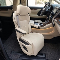 Sièges de voiture MPV haut de gamme en cuir Nappa personnalisés avec repose-jambes relevable et pliable, kits intérieurs avec ventilation, chauffage et massage