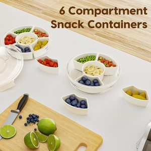 Vente en gros EN STOCK FAIBLE MOQ Boîte à Snacks Rotative avec Couvercle et Compartiments - Product Image 4
