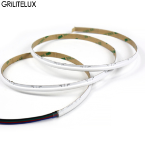 Bande lumineuse LED COB RGB à émission latérale sans points 24V 630 LED 8mm 10W Flexible pour l'éclairage des enseignes - Product Image 1